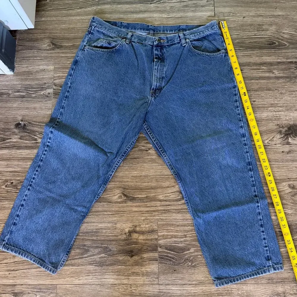Wrangler Premium Relaxed Fit Jeans Men's 40x30 Blue Denim 9760WDR Straight Leg
